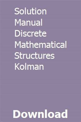 Discrete Mathematical Structures Pdf